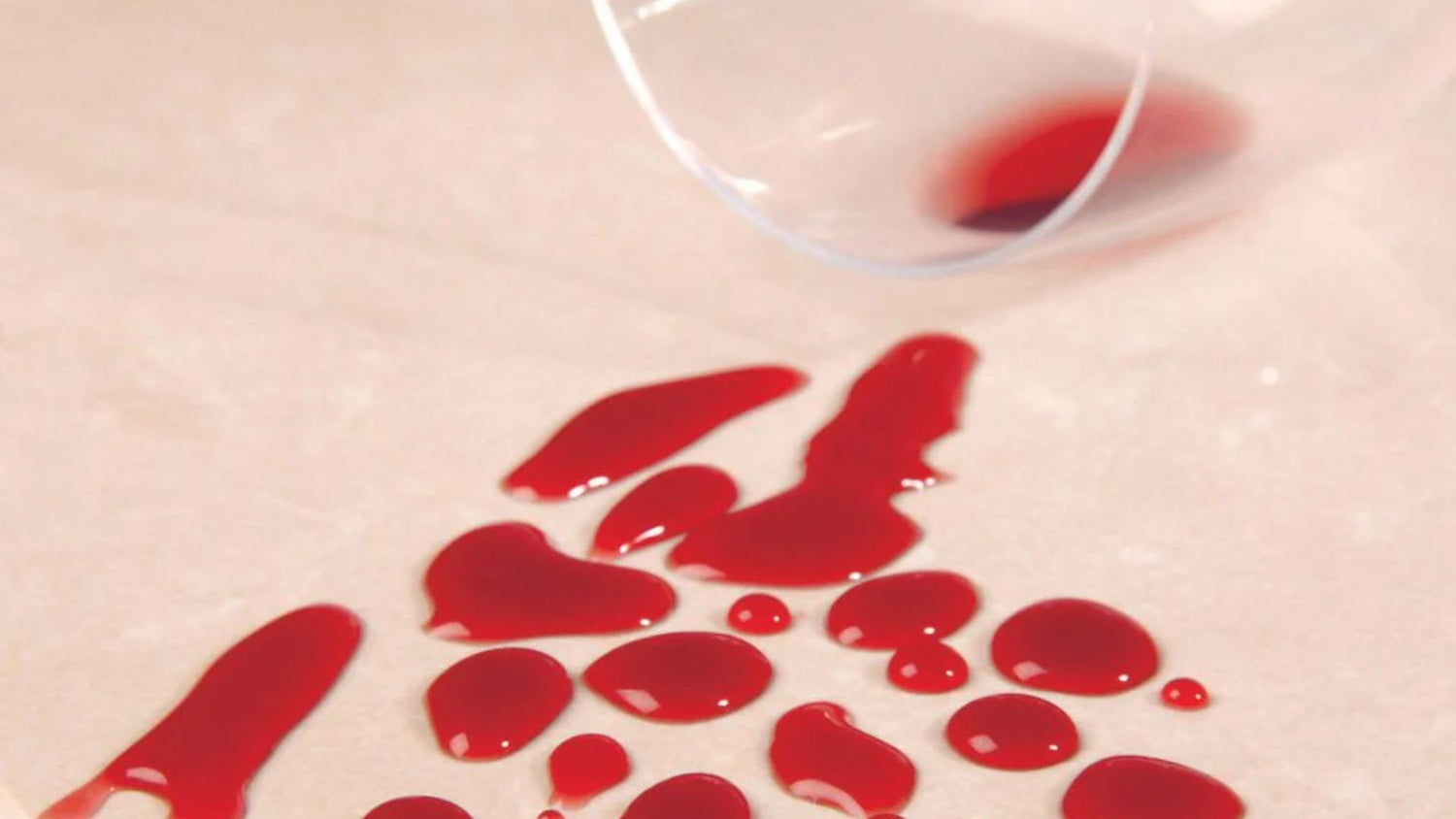 red wine beading on a tile sealed with enduroshield