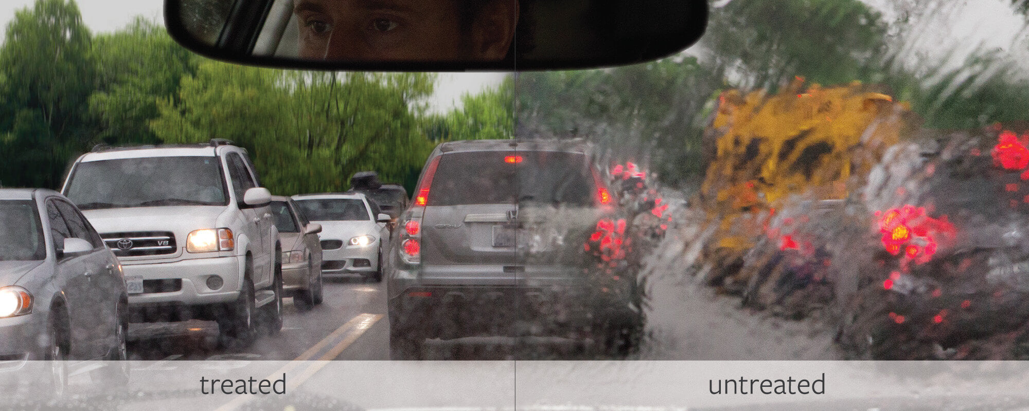best windshield treatment for better vision when driving in wet weather