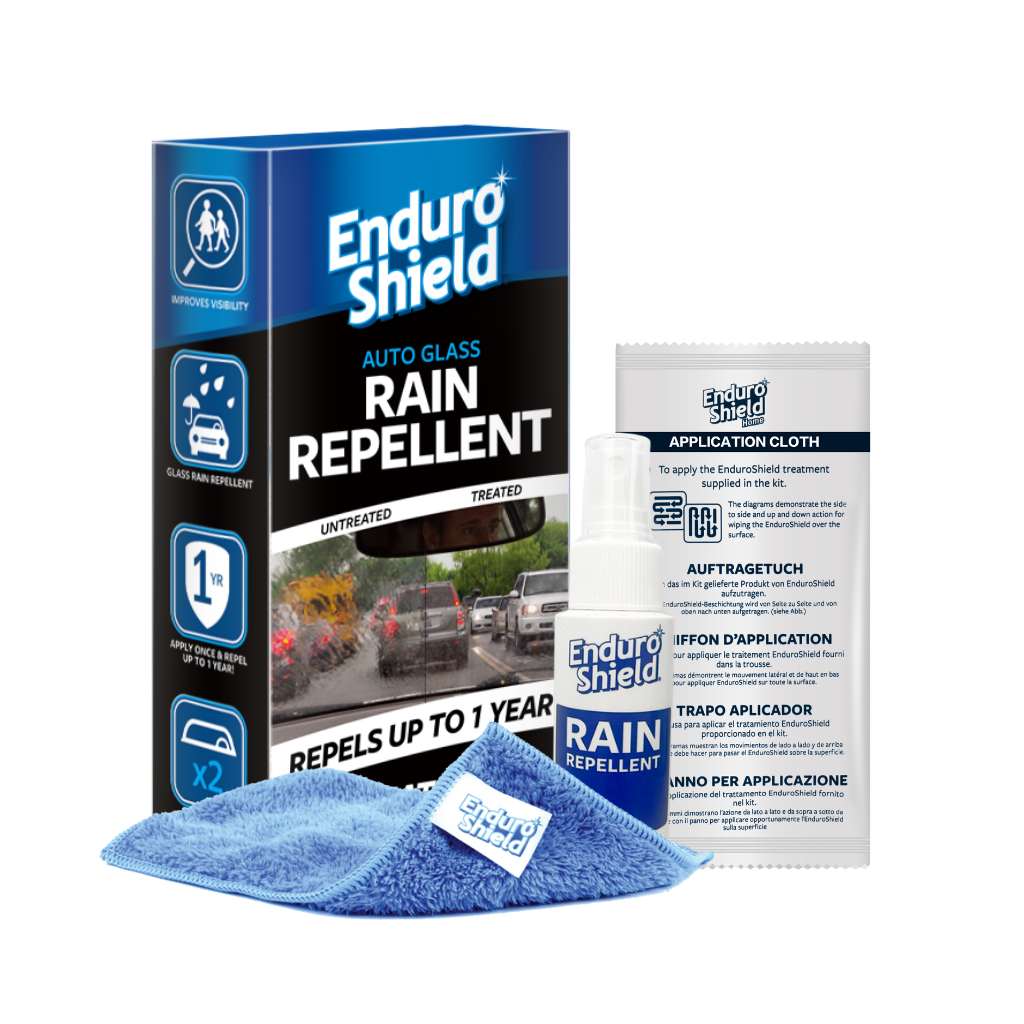 EnduroShield rain repellent for automotive glass